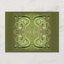Bra Fortune Lizard Tiles Vykort