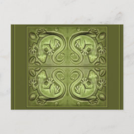Bra Fortune Lizard Tiles Vykort
