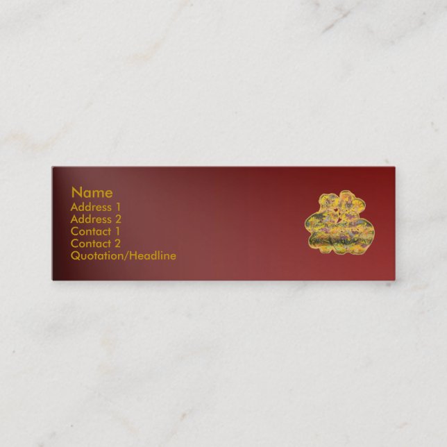 Bra Fortune-profilkort Mini Visitkort (Framsida)