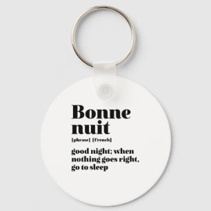 Bra Fransk Night Bonne Nuit Nyckelring