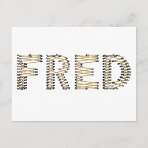 Bra FRED-Logotyp Vykort