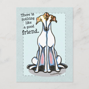 Bra Friend Greyhound Älskare Vykort
