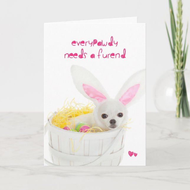 Bra Friend Puppy Påsk-kort Helgkort (Framsida)