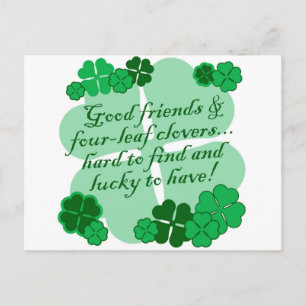 Bra Friends and Shamrocks Vykort