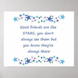 Bra Friends är som Stars inspirationsoffert Poster