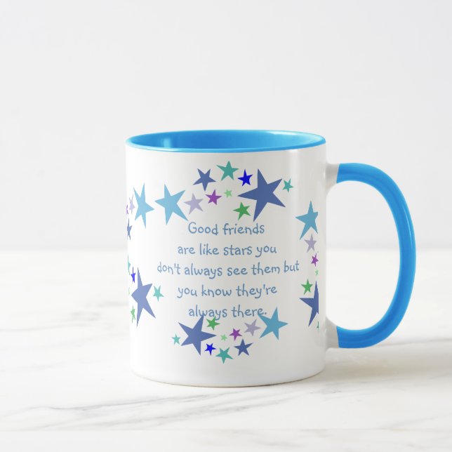 Bra Friends är som Stars Quote Mugg (Höger)