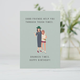 Bra Friends Birthday Card