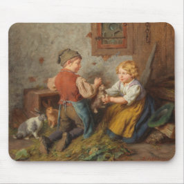 Bra Friends (unga pojkar som leker med kanin) Musmatta