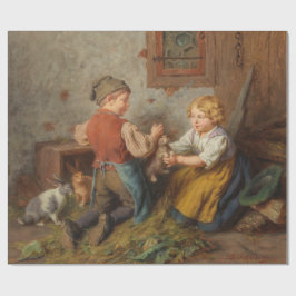 Bra Friends (unga pojkar som leker med kanin) Presentpapper