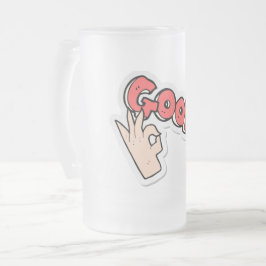 Bra Frosted Glass Beer Mugg
