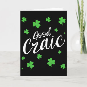 Bra fun irländska slang Shamrocks St Patricks D Kort