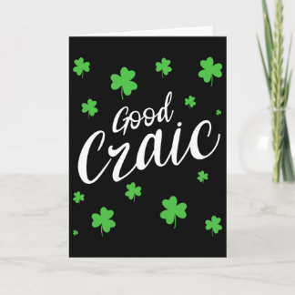 Bra fun irländska slang Shamrocks St Patricks D Kort