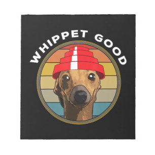 Bra Funny 80s Music Hund design Anteckningsblock