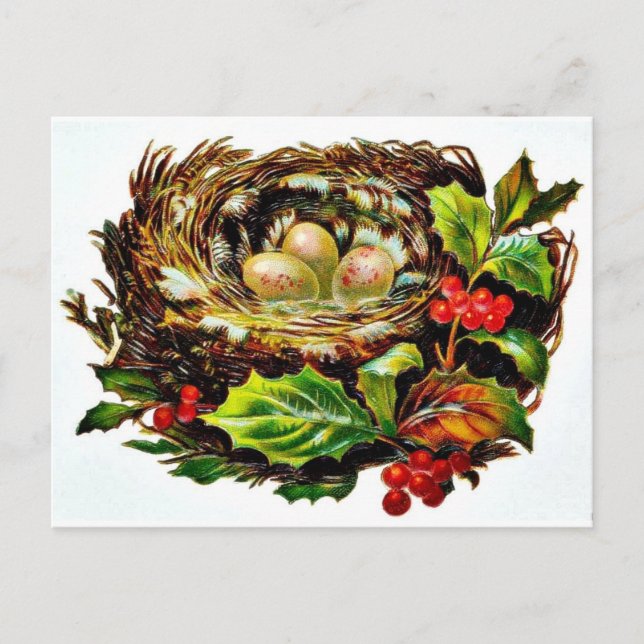 Bra Gammal jul Helg Vykort (Framsida)