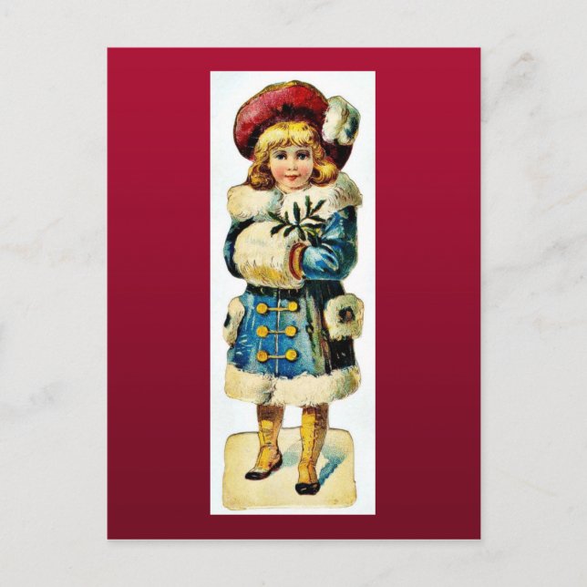 Bra Gammal jul Helg Vykort (Framsida)