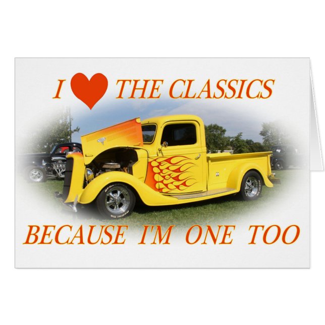 Bra gammala dagar hälsningskort (Framsidan Horizontal)