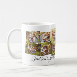 Bra gånger underbara minnen 12 fotofamiljkollage kaffemugg