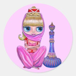 Bra Genie Sticker Runt Klistermärke