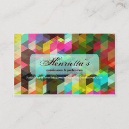 Bra Geometric Girly Retro Mode Visitkort