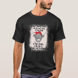 Bra Girl in Me Har Tired Heifer Cow Bleached T Shirt