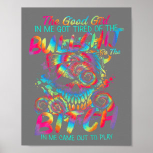 Bra Girl in Me Tattoo Skull Ro Poster