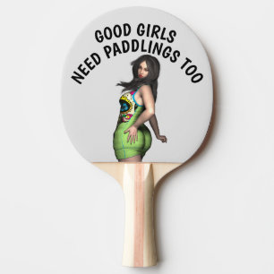 BRA GIRLS BEHÖVER PADDLINGARNA FÖR PING PONG PADDL PINGISRACKET