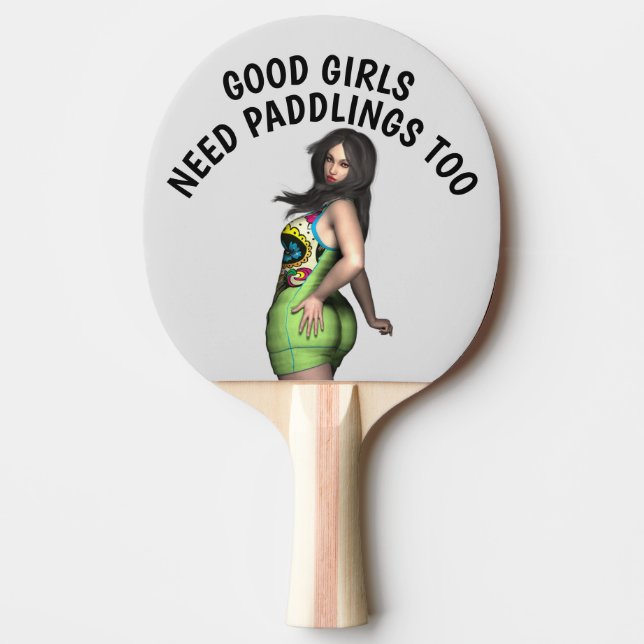 BRA GIRLS BEHÖVER PADDLINGARNA FÖR PING PONG PADDL PINGISRACKET (Framsidan)
