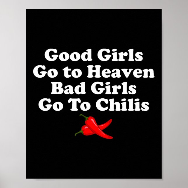 Bra Girls går till himlen Dåliga flickor. Poster (Framsidan)