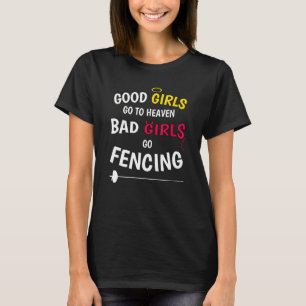 Bra Girls Heaven Girls Go Fencer Fenc T Shirt