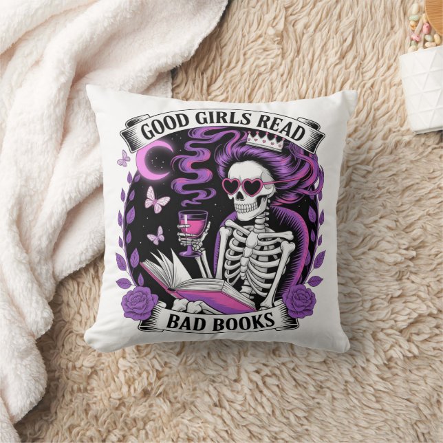 Bra Girls Read Bad Bokar Kudde (Filt)