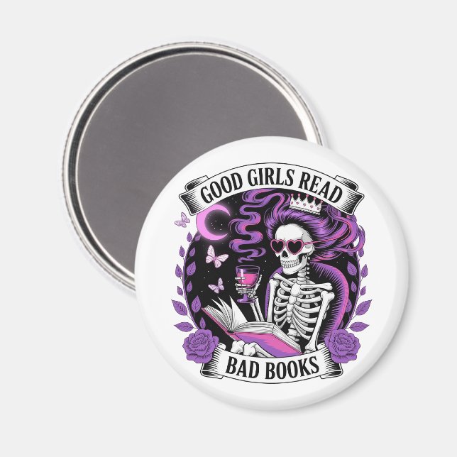 Bra Girls Read Bad Bokar Magnet (Front/Back)