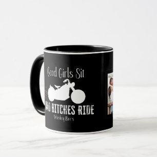 Bra Girls Sit, svart, på Diesel mugg