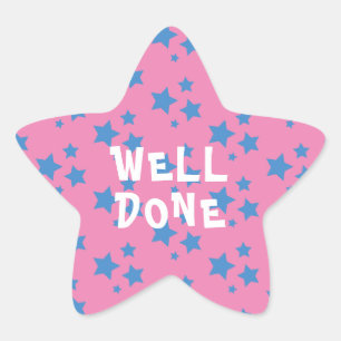 Bra gjort Lärare Encouragement Star Sticker Stjärnformat Klistermärke