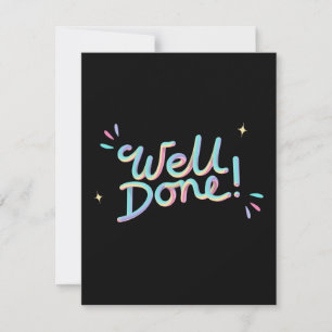 Bra gjort Rainbow Encouragement 3D Julkort