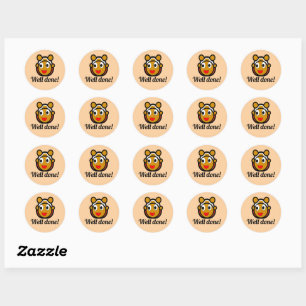 Bra gjort Stickers Runt Klistermärke