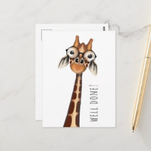 Bra gjort! vykort - Studious Giraffe