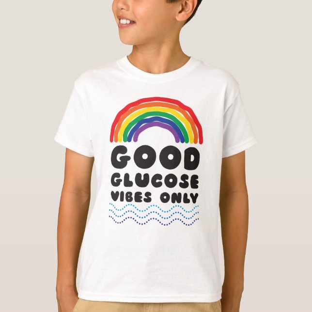 Bra glukos (regnbåge) t shirt (Framsida)