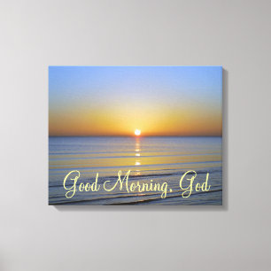 Bra God God God Christian Quote Canvastryck
