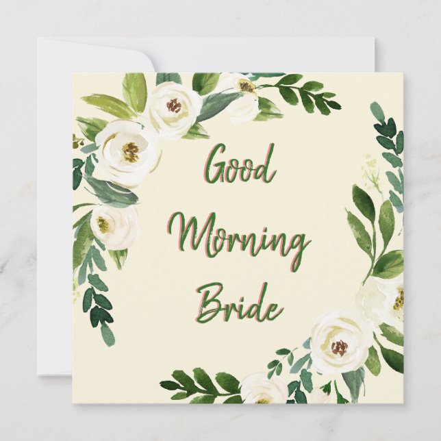 Bra God morgon Bride Kort (Framsida)