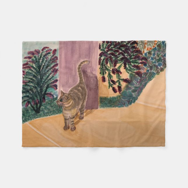 Bra God morgon Cat Fleecefilt (Framsidan (Horisontell))