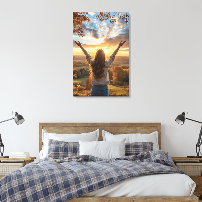 Bra God morgon Fall Canvastryck (Insitu (sovrum))