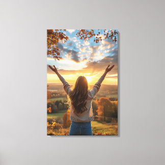 Bra God morgon Fall Canvastryck