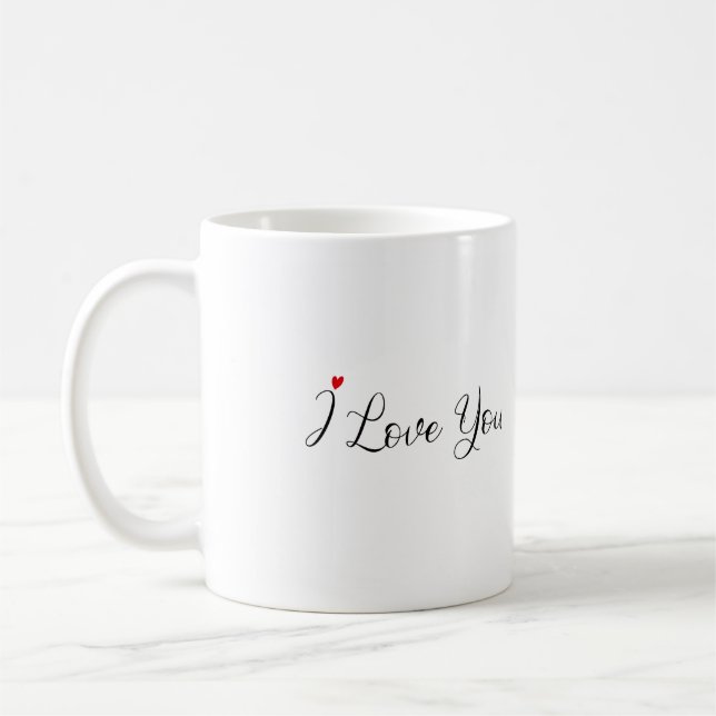 "Bra God morgon Handsome, I Kärlek You" Kärlek You Kaffemugg (Vänster)