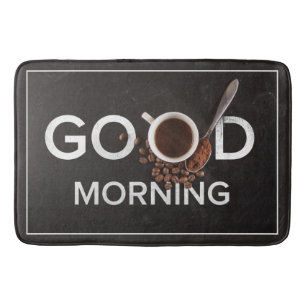 Bra God morgon Koffebadmattor Badrumsmatta