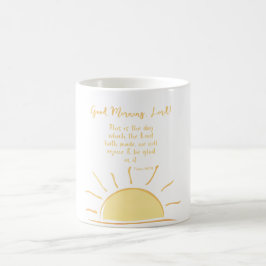 Bra God morgon med Psalms Bible Verse Kaffemugg