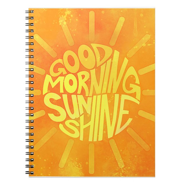 Bra God morgon, Sunshine! Anteckningsbok (Framsidan)