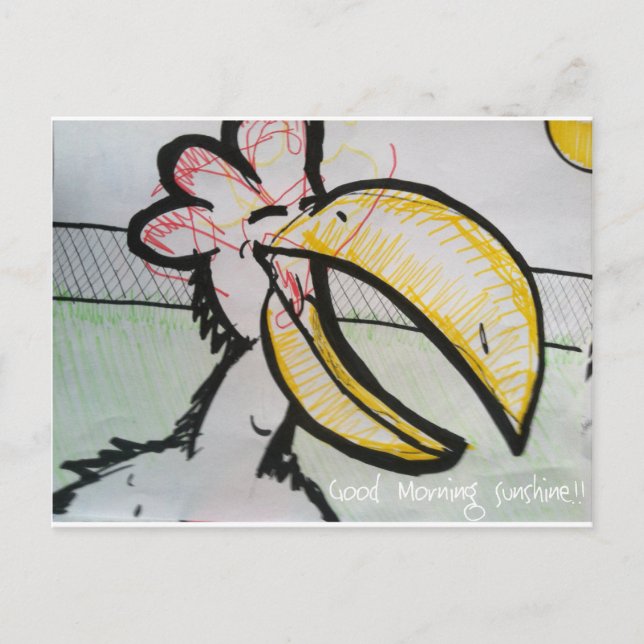 Bra God morgon SunShine Chicken Vykort (Framsida)