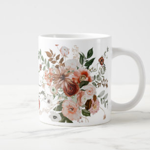 Bra God morgon, vacker Blommigt Bouquet Jumbo Mugg