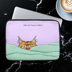 Bra God Orange Cat Funny Laptop Fodral