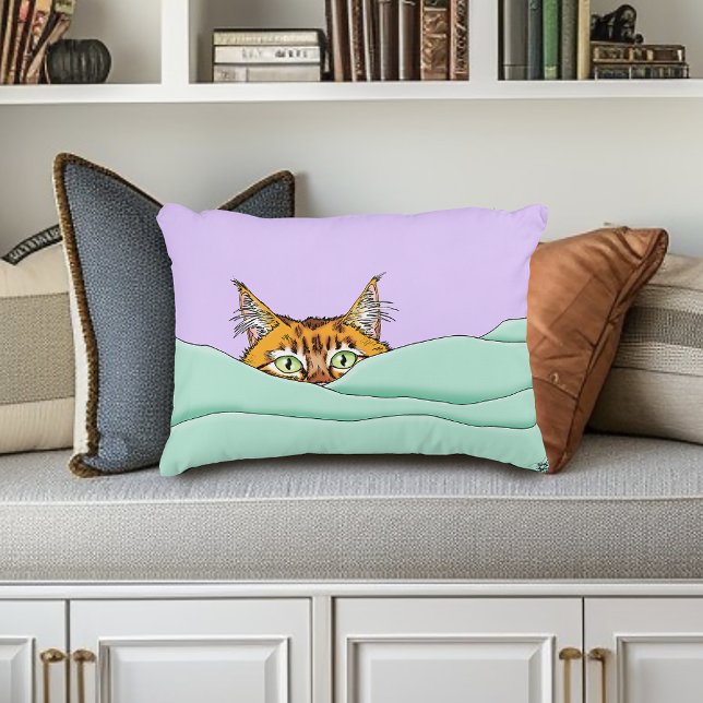 Bra God Orange Cat Funny Prydnadskudde (Skapare uppladdad)